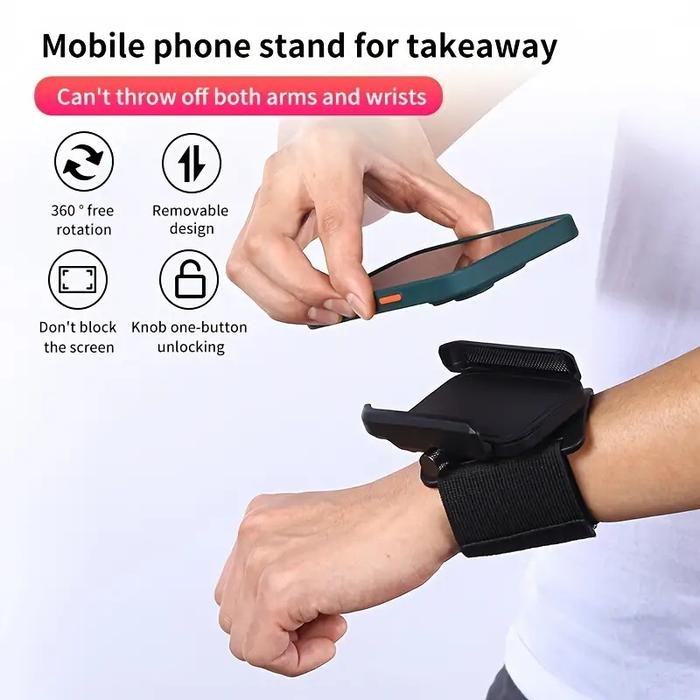 Aks - Wristband Phone Holder Hp Gojek Armband 5-6.7 Inch