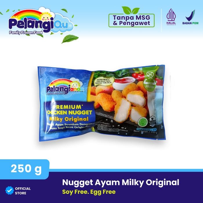 

Pilihan- Nugget Ayam Susu Original Pelangi Nugget Halal Non Msg & Non Pengawet