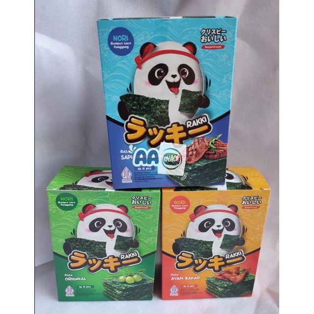 

Pilihan- Rakki Nori Isi 12 X 4.5Gr