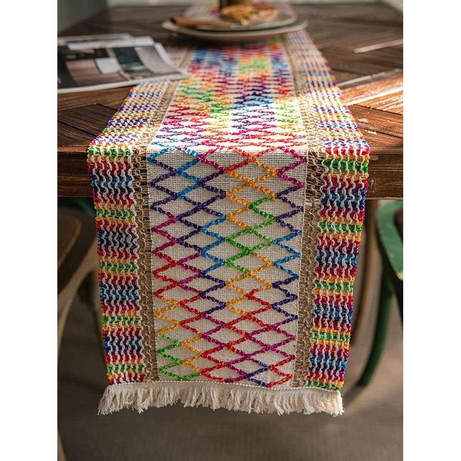 Table Runner Meja Makan Table Runner Premium Rajut