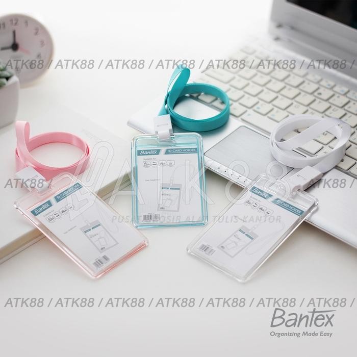 

Bantex ID Card Transparant Potrait + Lanyard #8868