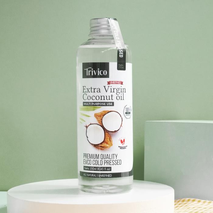 

ASLI Trivico Minyak VCO Virgin Coconut Oil 250ml - 100% Murni, Cold Pressed, USDA Organik READY