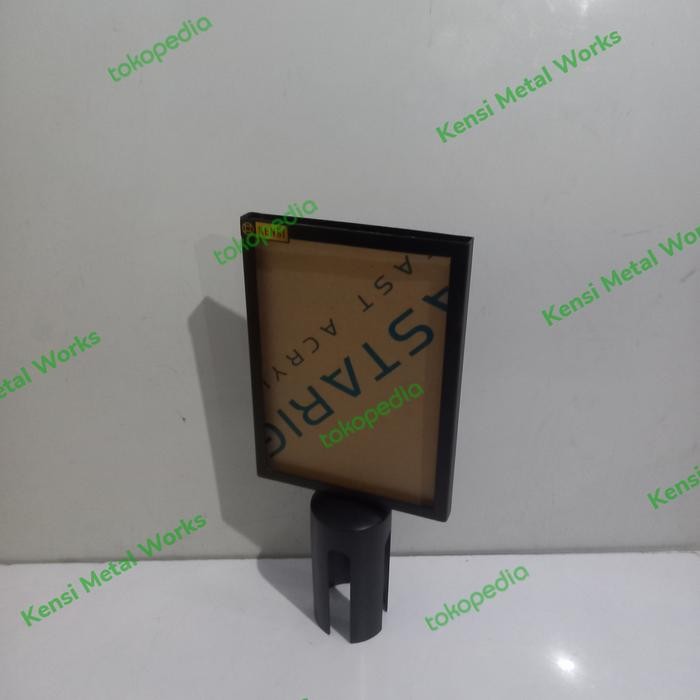 

SIGN FRAME A5 POTRAIT SIGNAGE POSTER PAPAN TIANG ANTRIAN HITAM