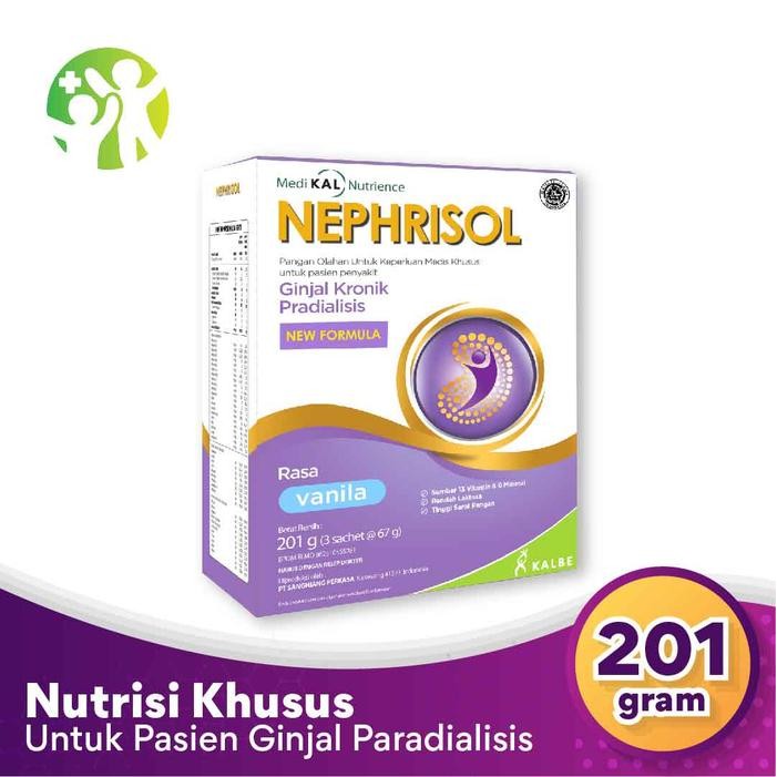 

Pilihan- Nephrisol 201 Gram - Nutrisi Rendah Protein Ginjal Kronik