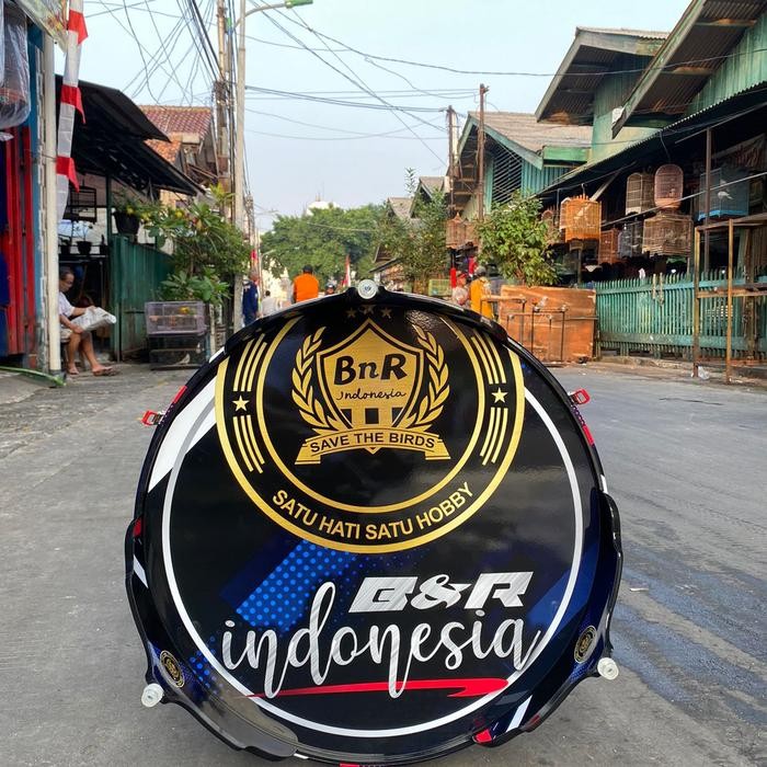 SANGKAR KANDANG MURAI BNR DECAL PVC BNR INDONESIA NO 2