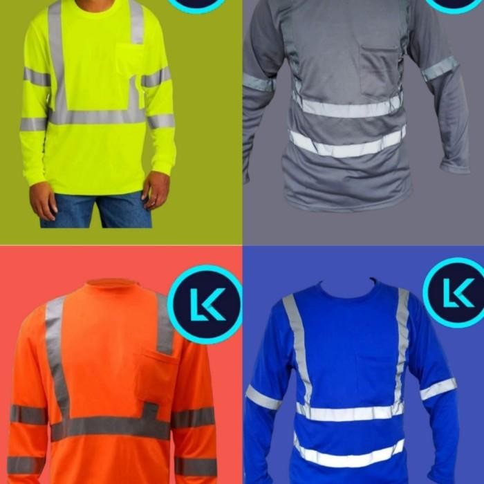 Kaos polos safety scotlight proyek