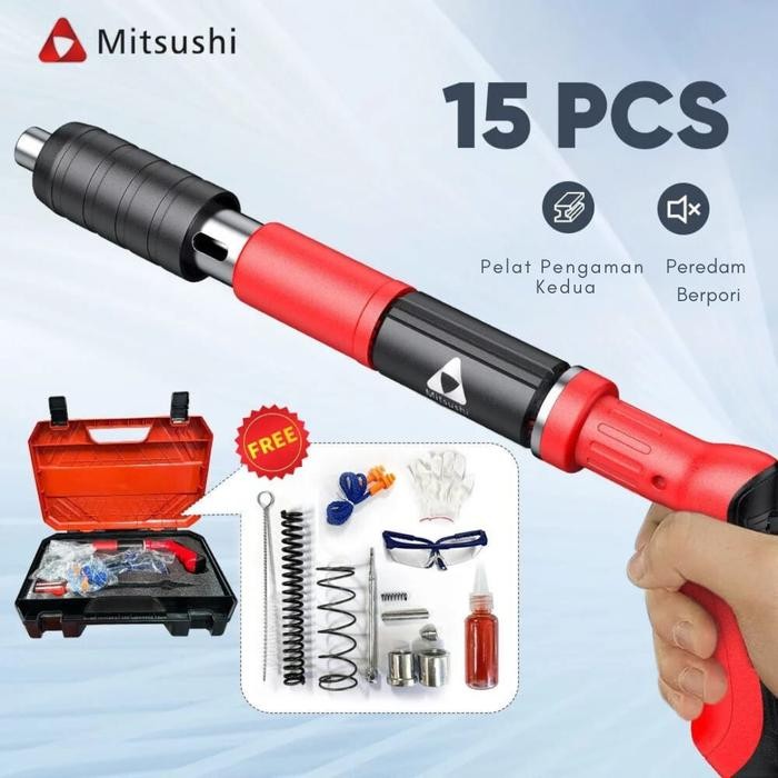 

MITSUSHI 15PCS ALAT TEMBAK PAKU BETON BAJA MANUAL FASTENING RAMSET GUN