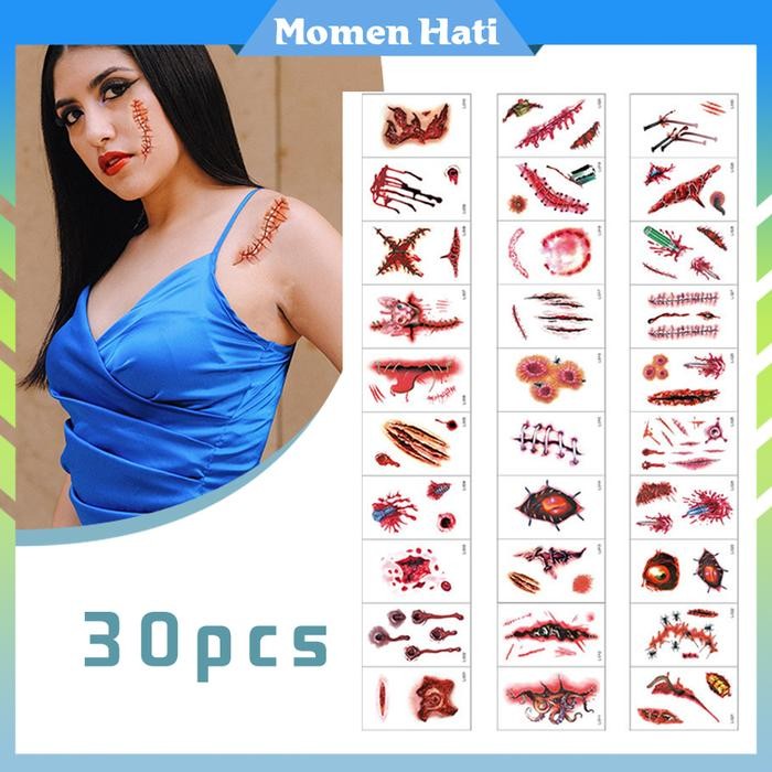 SALE PRANK TERLUKA JAHITAN SCAR WAX MAKEUP LUKA DARAH MAKE UP TATO LUKA MEMAR TATO HALLOWEEN