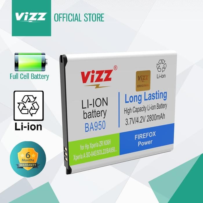 Vizz Battery SONY BA950 Baterai Double Power Sony BA950 Original