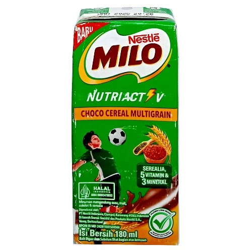 

S03431 MILO NUTRIACTIV CHOCO CEREAL MULTIGRAIN CHOCO DRINK RTD 180ML MAJU BERSAMA (20250914)