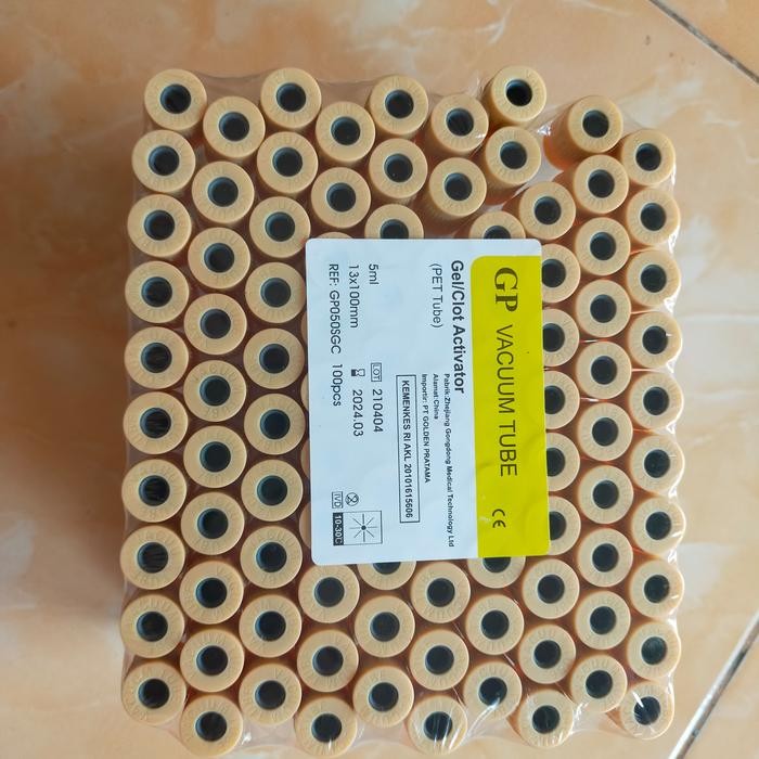 Ready Vacutainer gel clot activator 5 ml merk GP