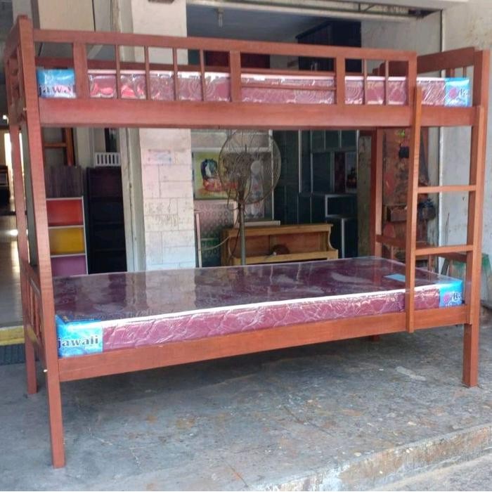 Pilihan- Dipan Susun / Dipan Tingkat / Ranjang Susun / Tempat Tidur Tingkat Kayu ( 90 / 120 )