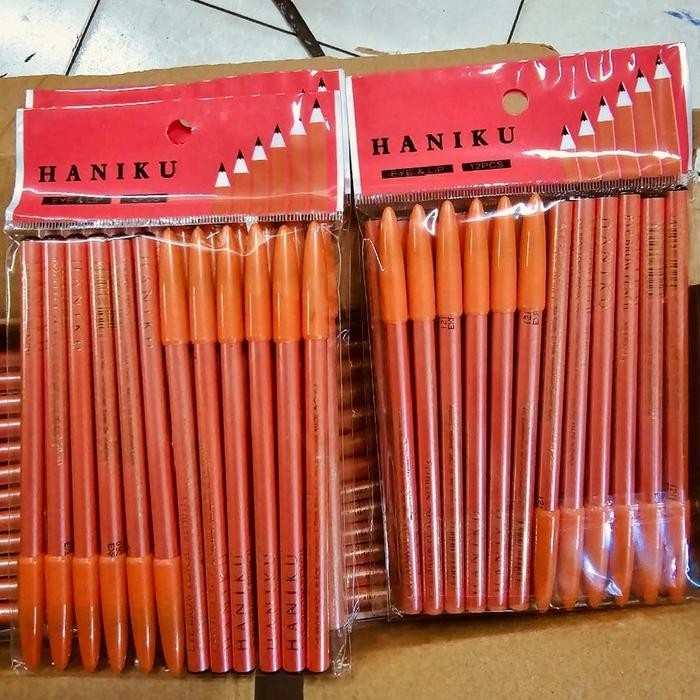Pilihan- 1 Lusin / 12 Pcs Pensil Alis Viva Haniku Eyebrow Pencil Warna Coklat