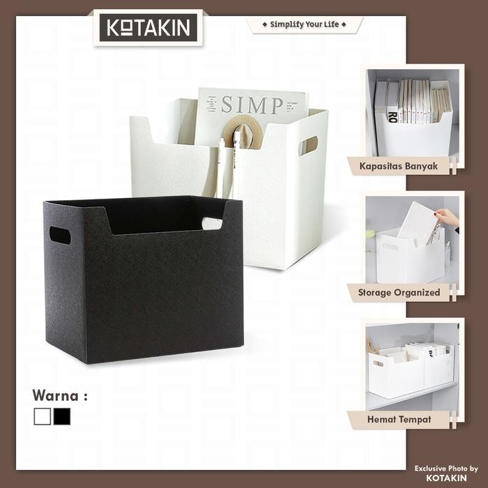 

OJ KOTAKIN Box Dokumen Tempat File Arsip Kantor Archive Storage Majalah Buku Kertas Organizer