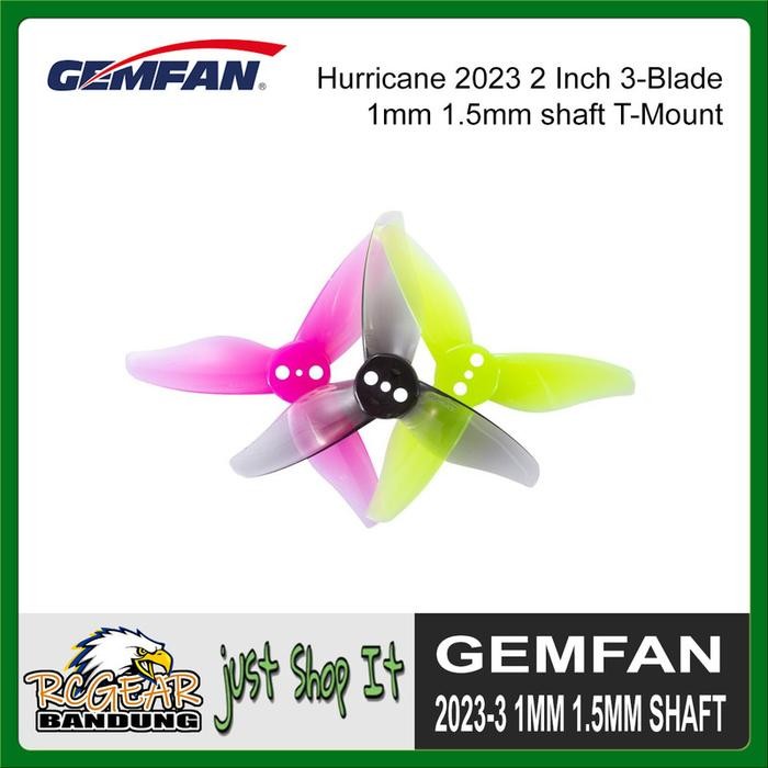 Pilihan- Gemfan Hurricane 2023 2In 3-Blade 1Mm 1.5Mm Shaft Propeller For Drones