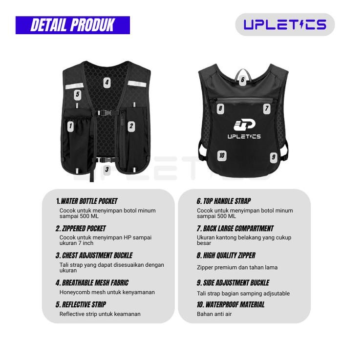 Eiger Sport - Hydrofuel Hydration Vest For Hiking Trail Running Tas Hydropack Rompi Lari Trail