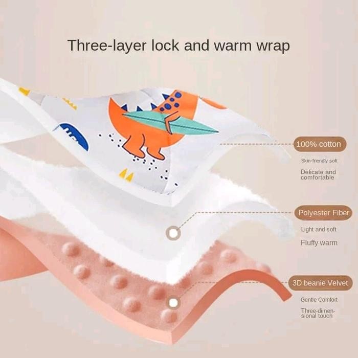 Pilihan- Fancy - Selimut Bayi Selimut Poncho Anak Import Selimut Anak Laki-Laki Perempuan