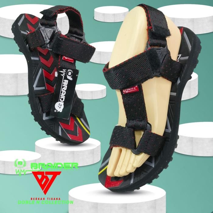 Piero Kidswear - Sandal Gunung Tali Belakang Anak Laki-Laki Usia 7 Sampai 11 Tahun Braider Motif