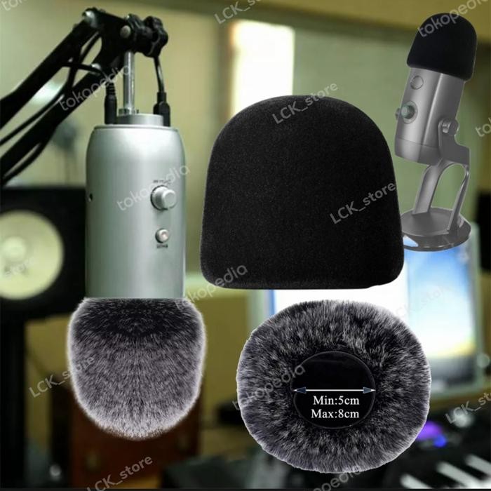 Terlaris bulu yeti spon blue yeti / yeti pro busa condensor mikrofon cover SALE