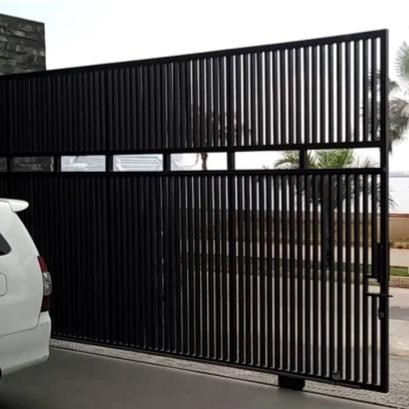 TERMURAH pagar rumah minimalis / pagar dorong minimalis Besi READY STOCK