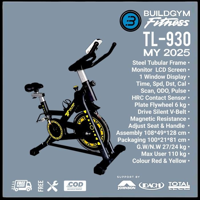Ready Sepeda Statis Spinning Bike TL-930 Spin Spinner Bike TL930