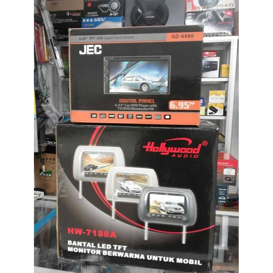 Ready tv dvd 6,95in plus Headres dan frem