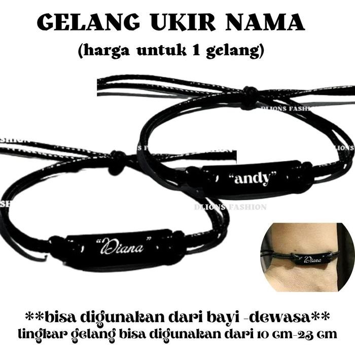 New GELANG TALI UKIR NAMA,GELANG KOREA FREE UKIR NAMA,GELANG TALI KOREA,GELANG NAMA,GRATIS UKIR