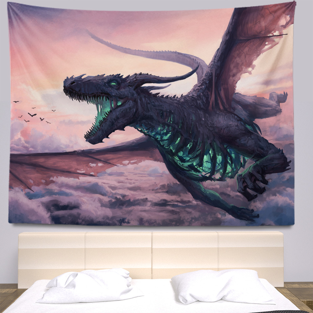 Dragon tapestry large fabric wall tapestries Bohemia decoration Anime tapestry Home decoration Tapes