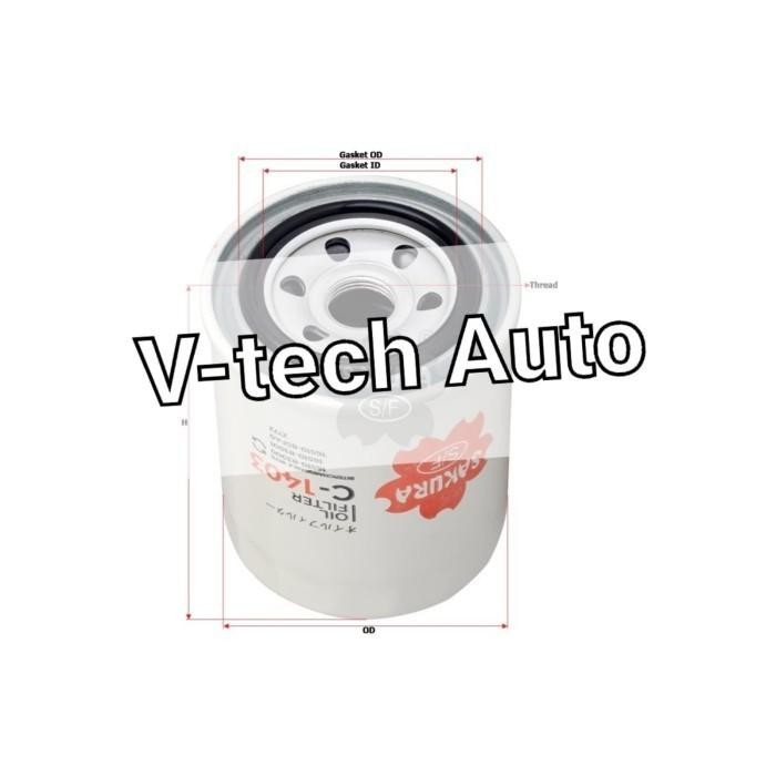 Oil Filter Oli Mazda 1A51-23-802 C-1403 C1403 Sakura