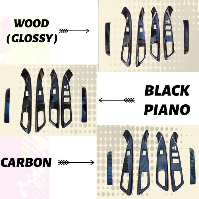 PANEL ARM REST DASHBOARD GRAND INNOVA WOOD CARBON BLACK PIANO 2004 2005 2006 2007 2008 2009 2010