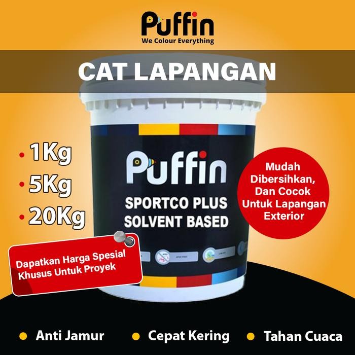 Cat lapangan waterbased Puffin Sportco