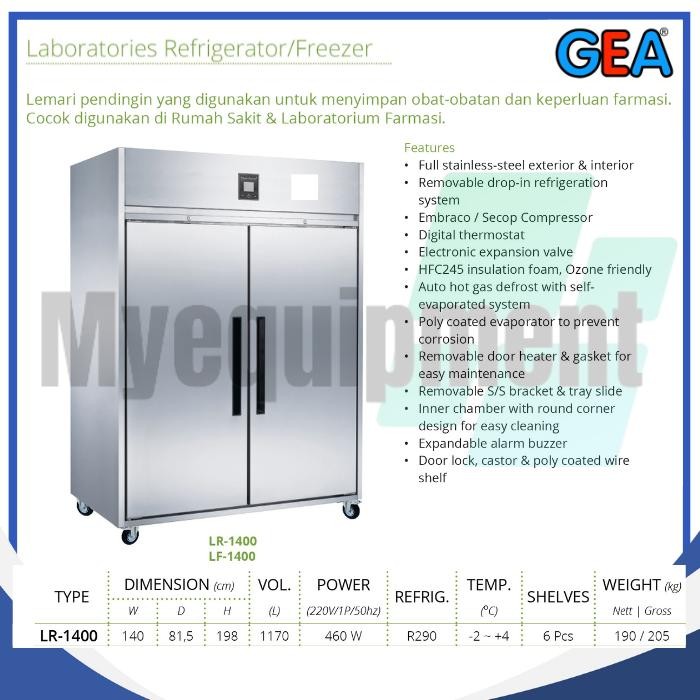 LABORATORIUM CHILLER KULKAS GEA LR 1400