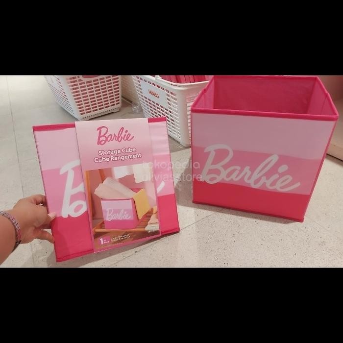 storage box miniso barbie miniso x barbie penyimpanan multigungsi