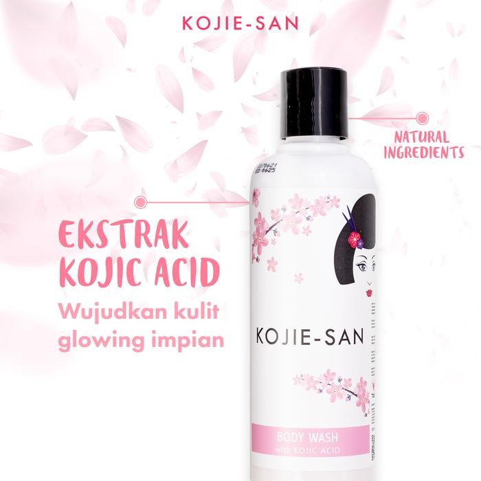 j5uc- Kojie-San Body Wash 250Ml Soap Whitening Moisturizing With Kojic Acid Mencerahkan