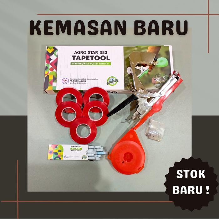 ------] Paket Tapetool - Alat Pengikat Lanjaran Tanaman - Hand Tying Machine - Tapetool murah -