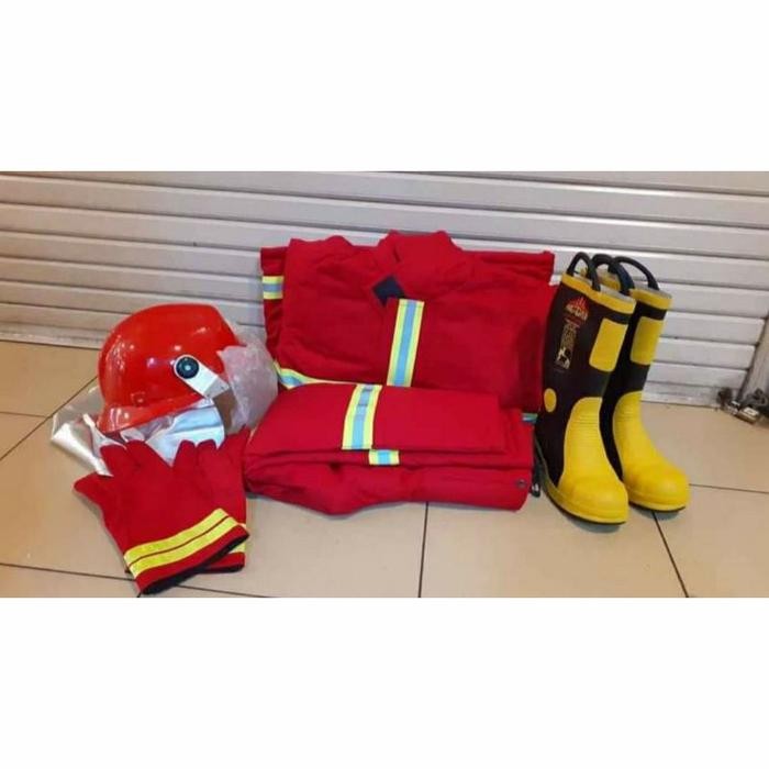 Laris Baju Pemadam Kebakaran Safety 1 Set/Baju Pemadam Kebakaran Komplit Terlariss 