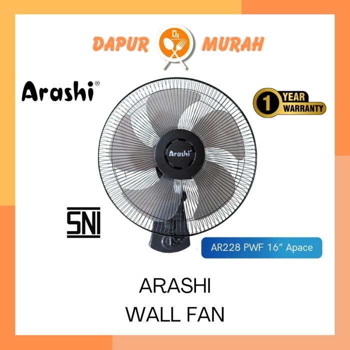 ORI Arashi Kipas Angin AR 228 PWF 16" APACE - Wall Fan Kipas Dinding Elektrik - DM
