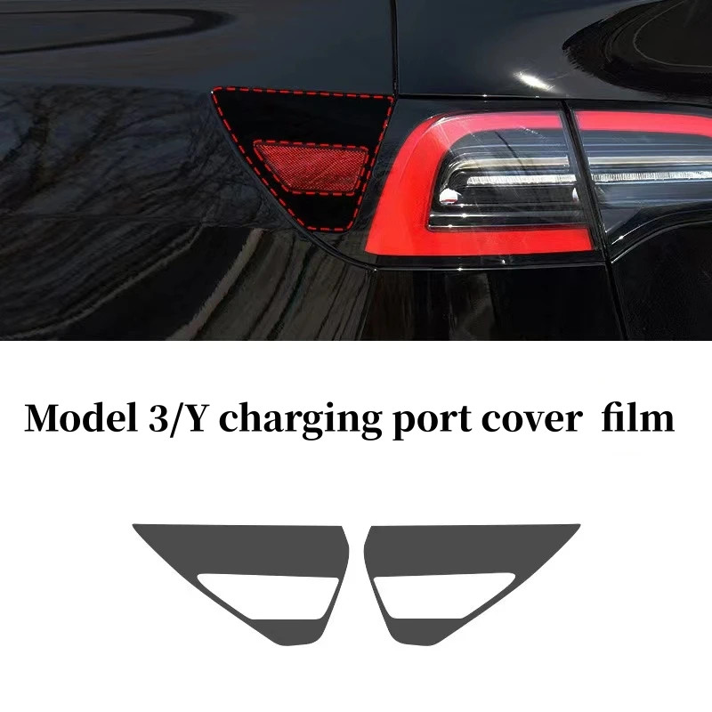 Charging Port Cap Car EV Charger Cap Cover for Tesla Model 3/Y Door
