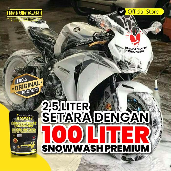 wcp4- Biang Konsentrat Shampoo Snow Wash Kemasan Pouch 2,5 Liter Ikame