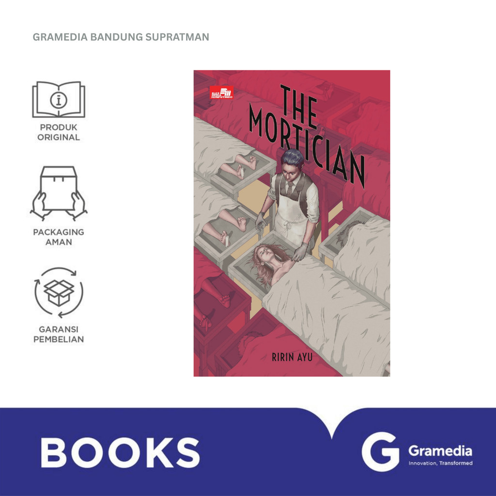 Gramedia Bandung Supratman | Buku Novel THE MORTICIAN | Buku Novel Best Seller | Buku Novel Original