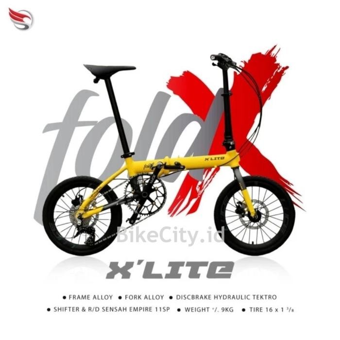 Sepeda Lipat Foldx Lite 11 Speed 16 Inch
