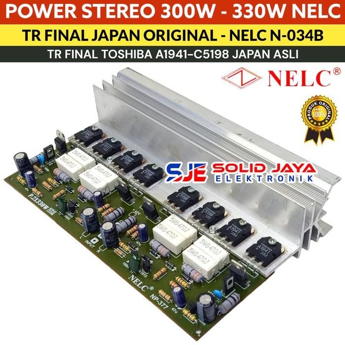 KIT POWER AMPLIFIER STEREO 300W 330W TR FINAL TOSHIBA ASLI 1941 C5198 JAPAN - D817 D1047 KOREA N034