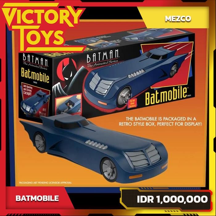 BATMAN: THE ANIMATED SERIES 5 POINT BATMOBILE By Mezco Toyz