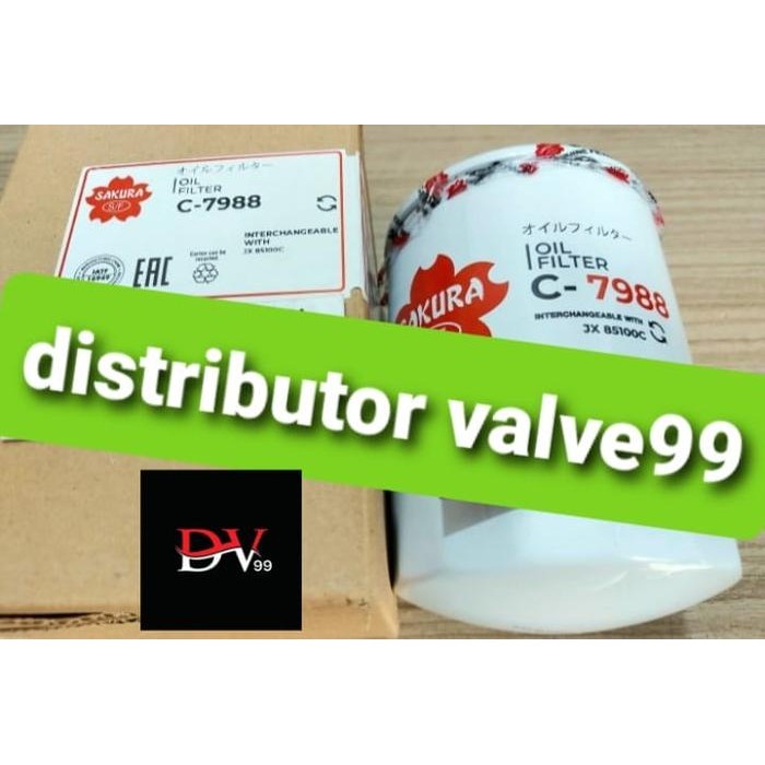 Sakura C-7988 C7988 C 7988 Oil Filter Jx 85100C Jx85100C Jx-85100C