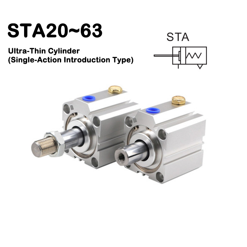 High Quality Sta Type Pneumatic Cylinder Cylinder Single Acting Cylinder Spring Press Out