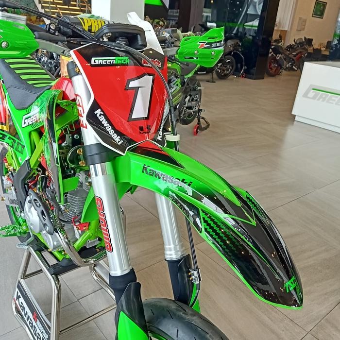 SPAKBOR DEPAN & PAPAN NOMOR ORIGINAL KAWASAKI KX250 2017 KE ATAS