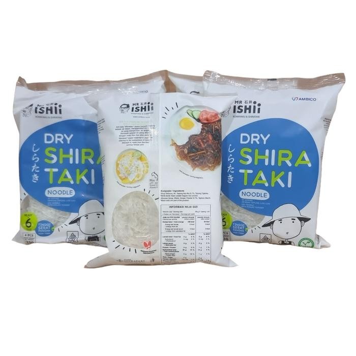 Breakfeast- Mie Shirataki Sirataki Porang Konnyaku Konjac Noddle Kering Untuk Diet 200 Gram (Pack)
