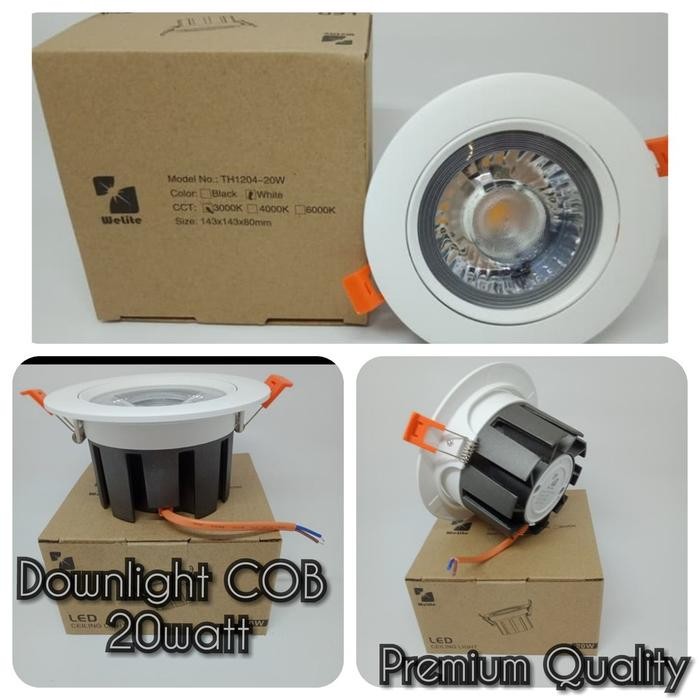DOWNLIGHT COB SPOTLIGHT 20W 20 WATT 20W 4000K NATURAL WHITE