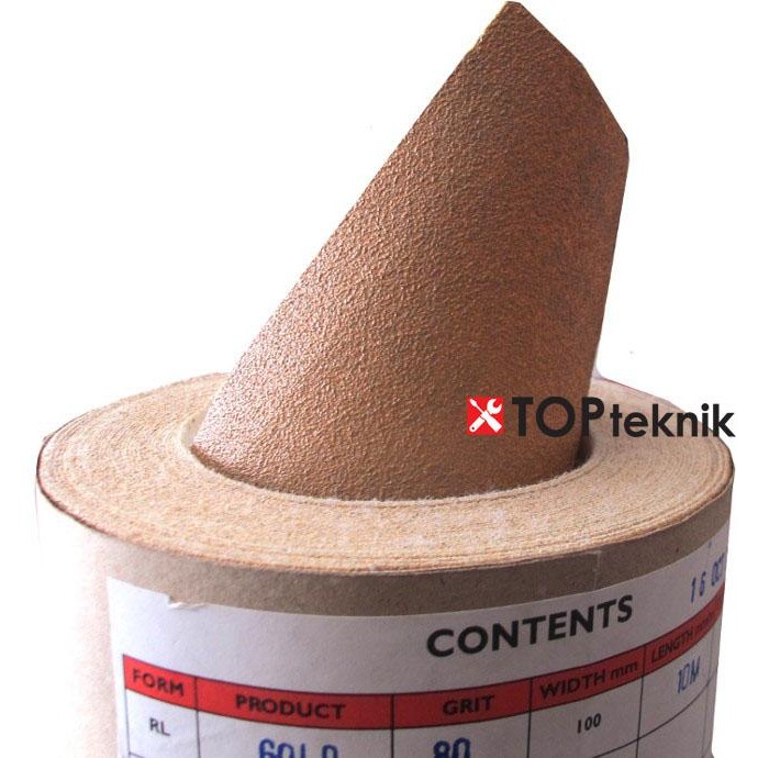 8s5o- Amplas Meteran Velcro Gold Grit 80 (Kasar)