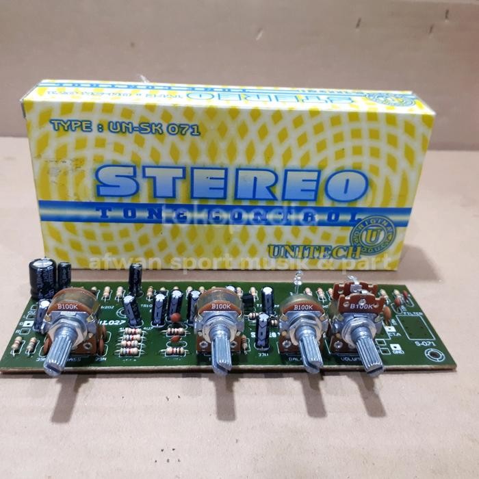 Kit Modul Tone control stereo hifi 4 Transistor .
